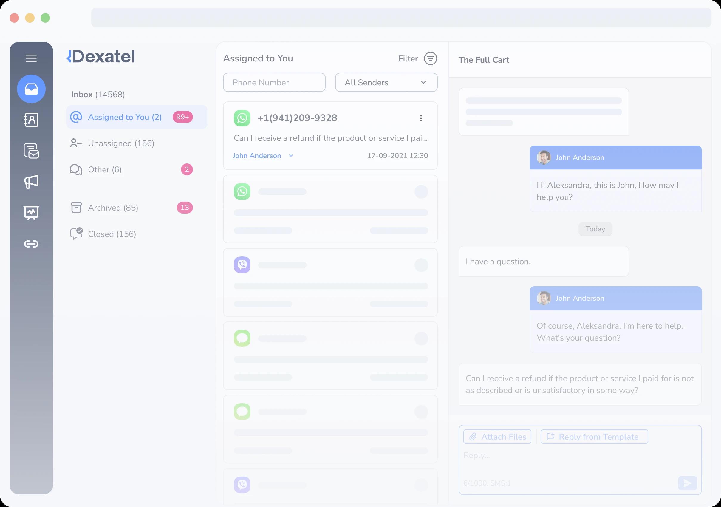 An omnichannel messaging platform integrating with multiple communication channels