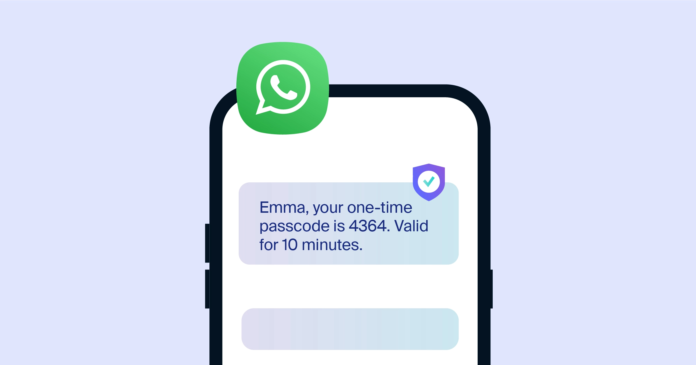 Secure Logins with One Time Passwords via SMS, WhatsApp and more