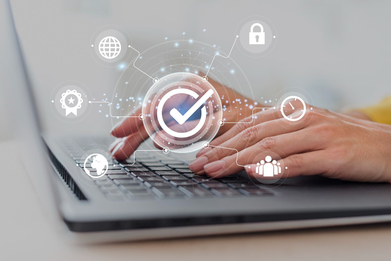 compliant messaging with checkmark