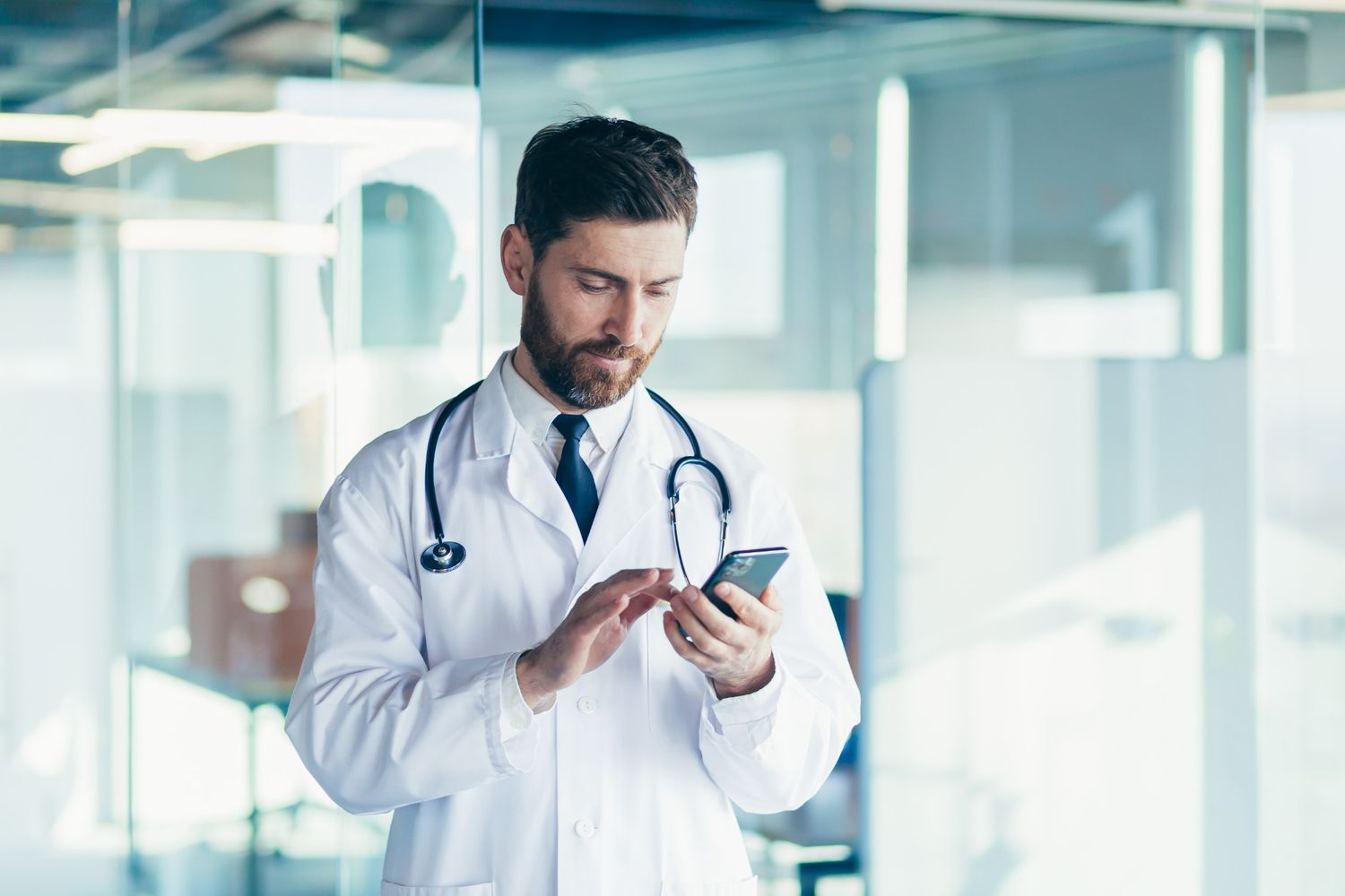 doctor using whatsapp